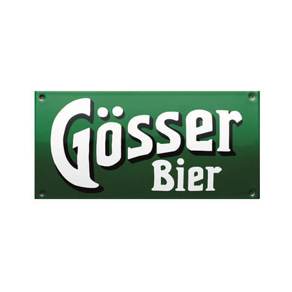 Gösser Emailschild